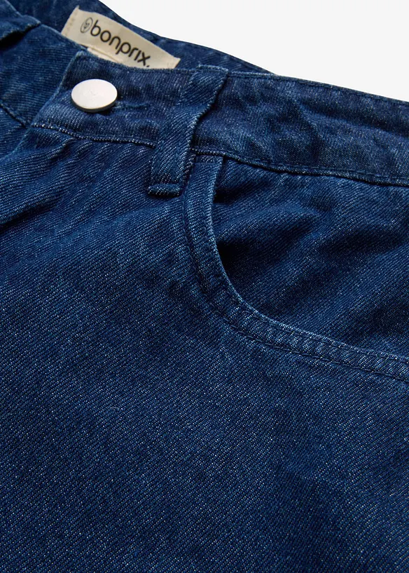 Barrel Jeans Mid Waist, ekologisk bomull, bonprix