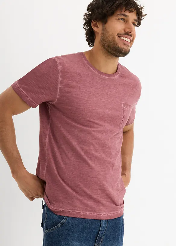 T-shirt med tvättad look, bonprix