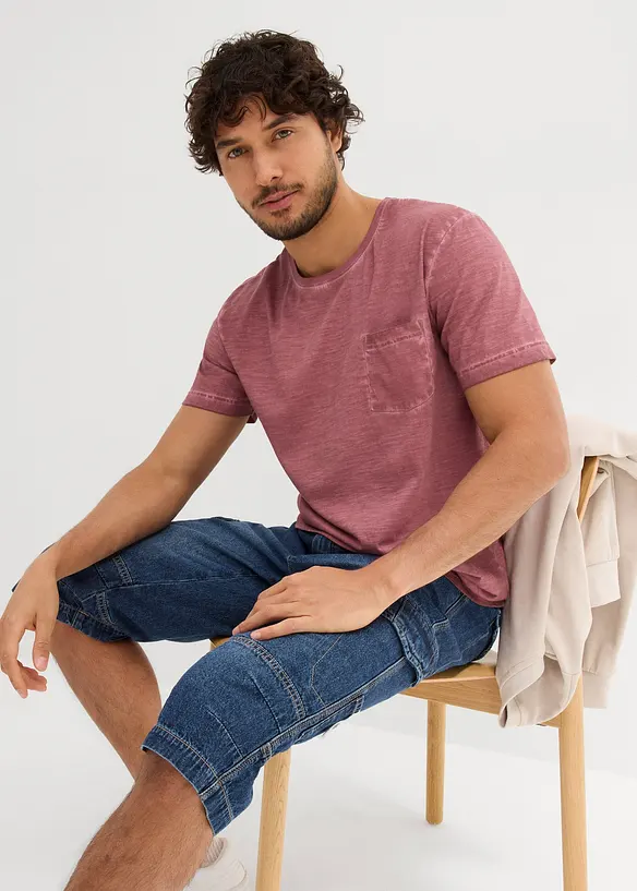 T-shirt med tvättad look, bonprix
