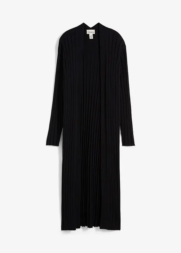 Lång cardigan med sidenandel, bonprix