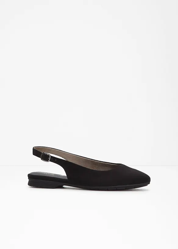 Ballerinaskor med slingback och bekväm vidd från Jana, Jana