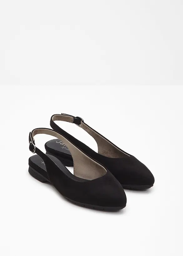 Ballerinaskor med slingback och bekväm vidd från Jana, Jana