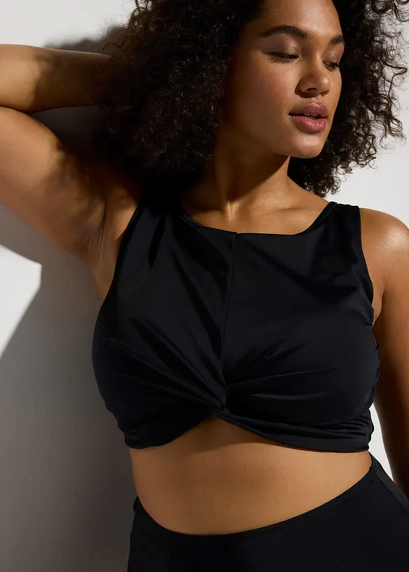 Bikini med BH-topp och omlottlook (2 delar), bonprix