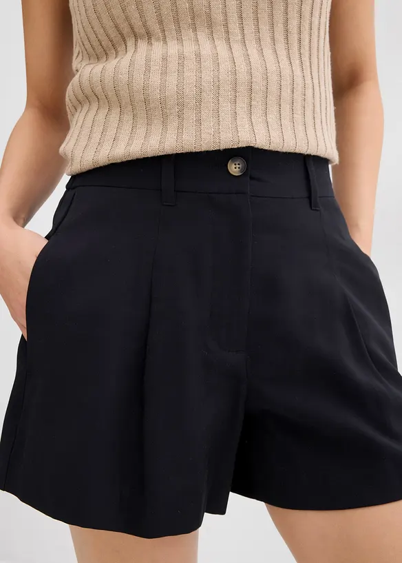 Shorts i fin viskosmix, bonprix