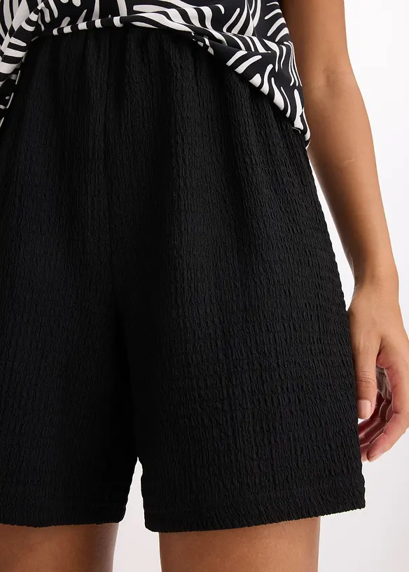 Jerseyshorts av lätt kräpp, bonprix