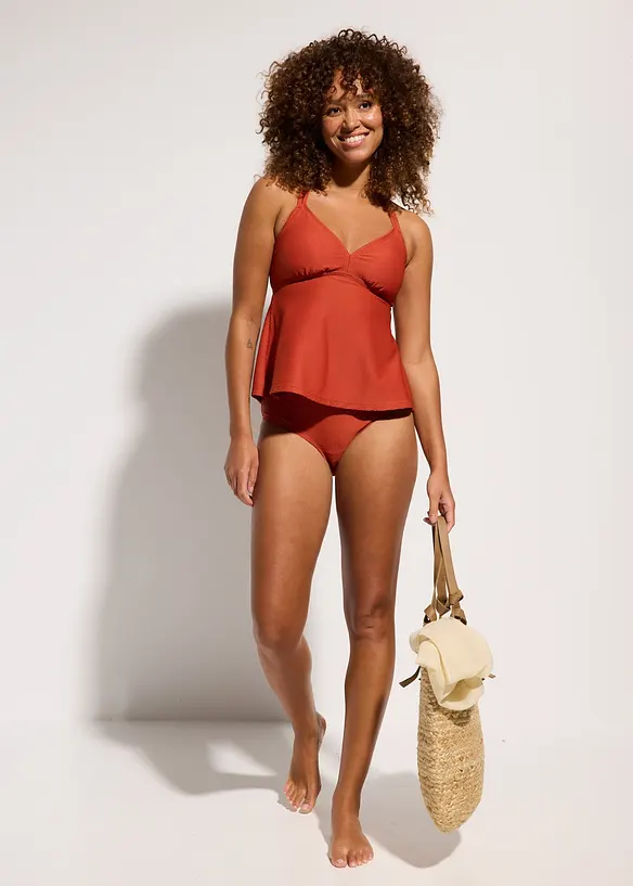 Tankini (2 delar) i material med struktur, bonprix