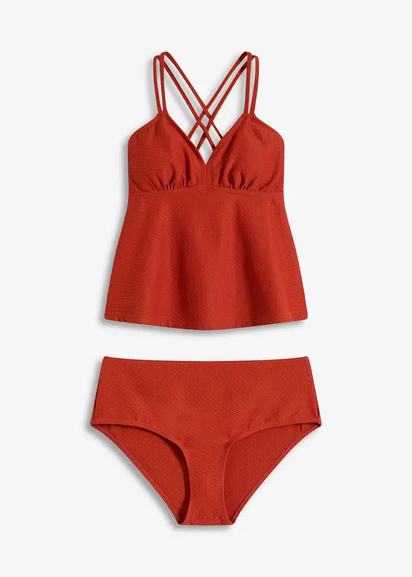 Tankini (2 delar) i material med struktur, bonprix