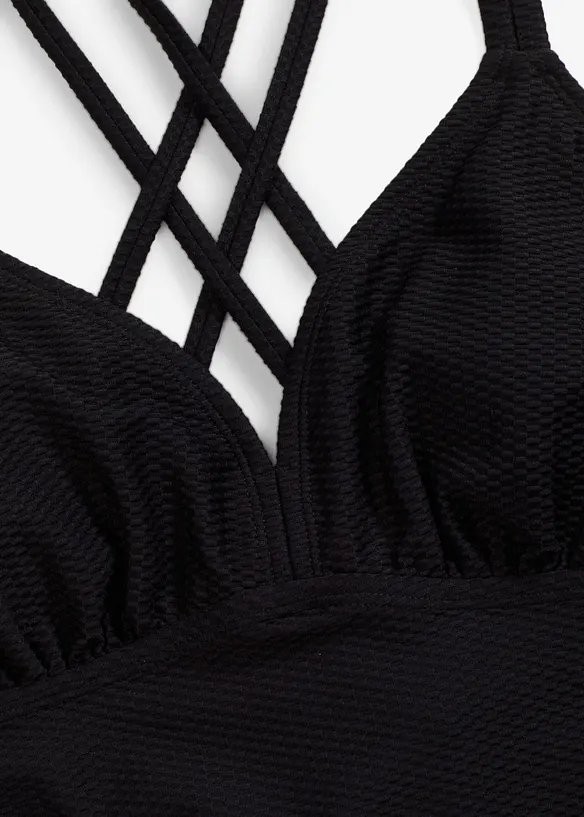 Tankini (2 delar) i material med struktur, bonprix