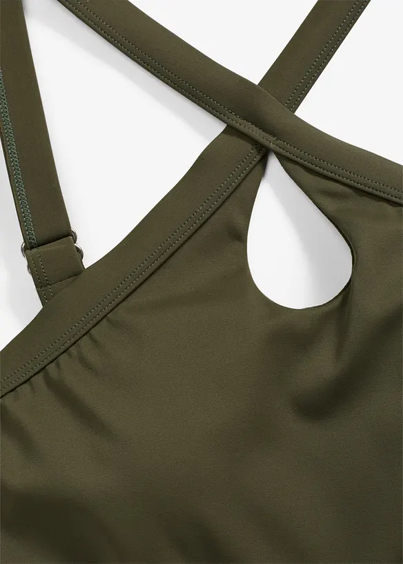 Tankini (2 delar) med korsade axelband, bonprix