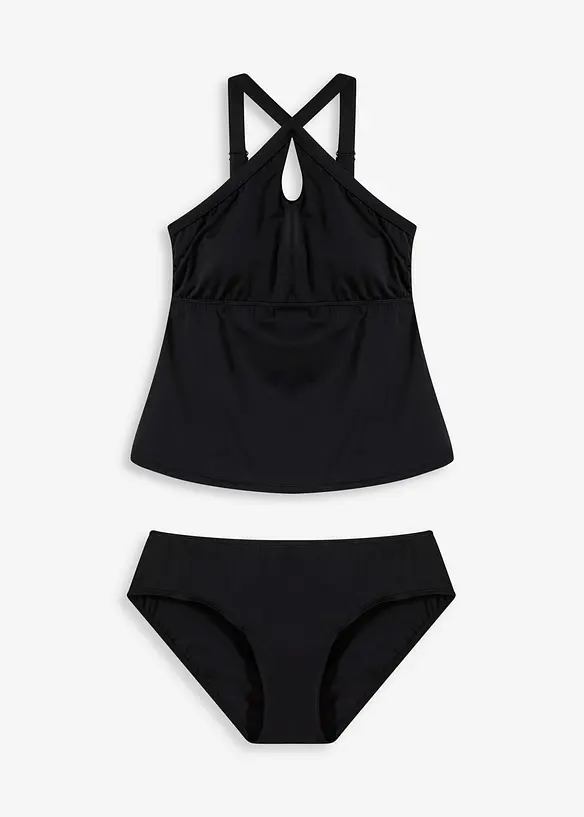 Tankini (2 delar) med korsade axelband, bonprix