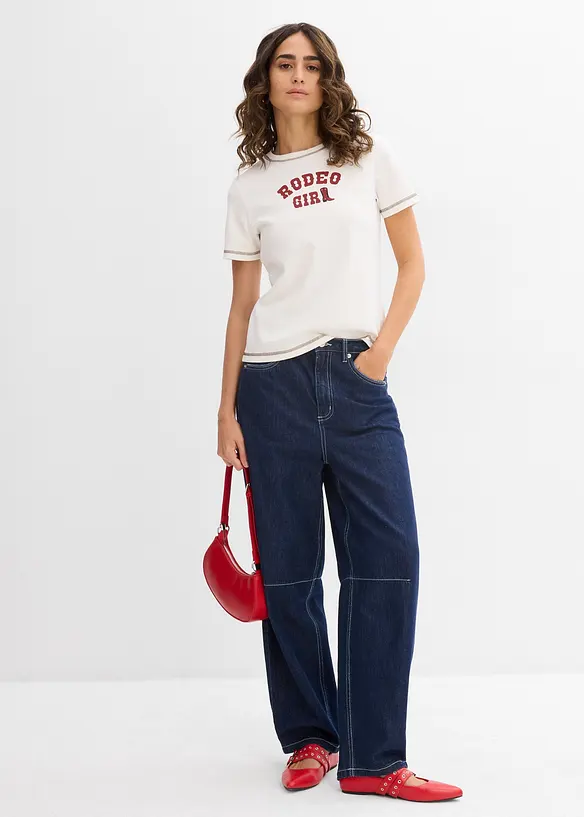 T-shirt av ren ekologisk bomull, bonprix
