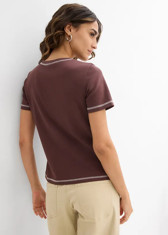 T-shirt av ren ekologisk bomull, bonprix