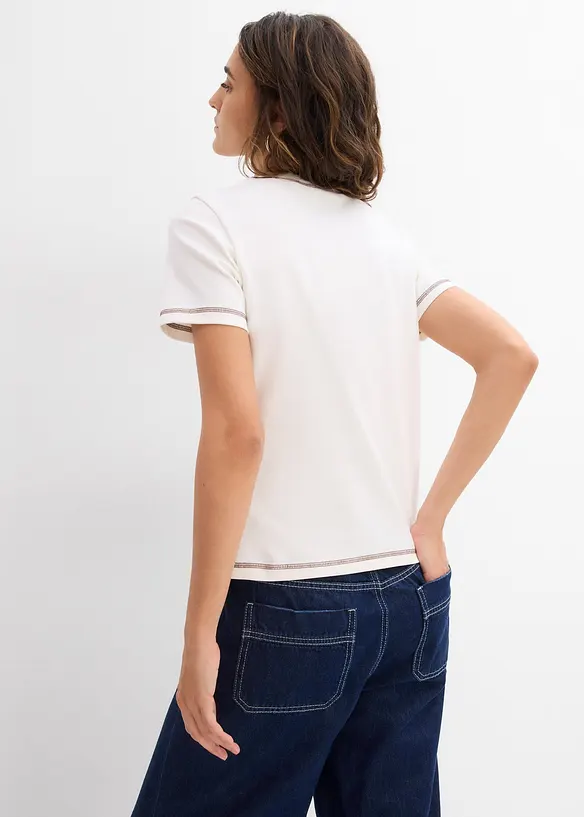 T-shirt av ren ekologisk bomull, bonprix