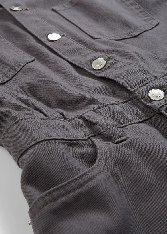 Jumpsuit med korta ben i ren bomull, bonprix