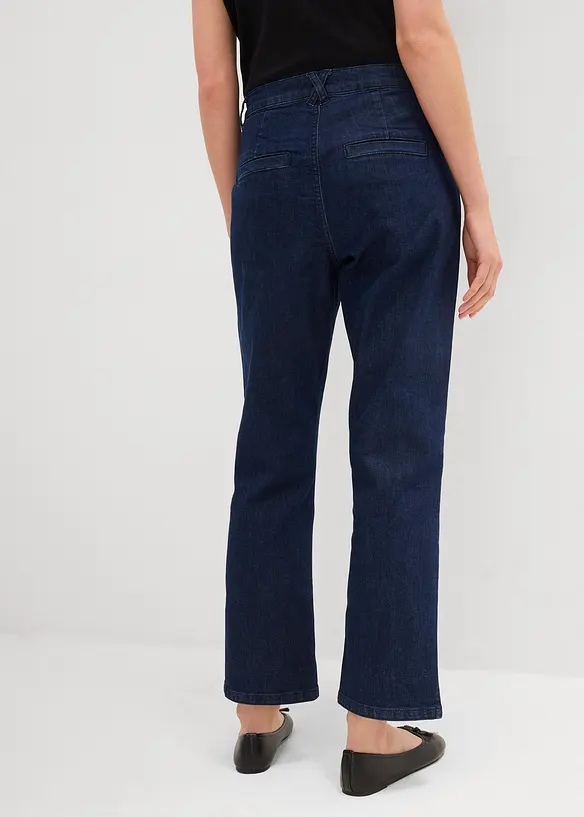 Straight Jeans High Waist, cropped, bonprix