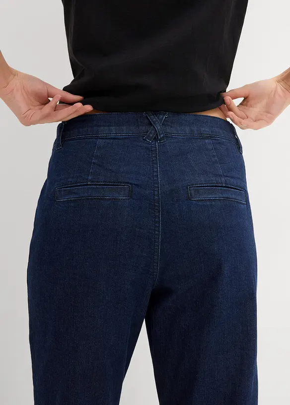 Straight Jeans High Waist, cropped, bonprix