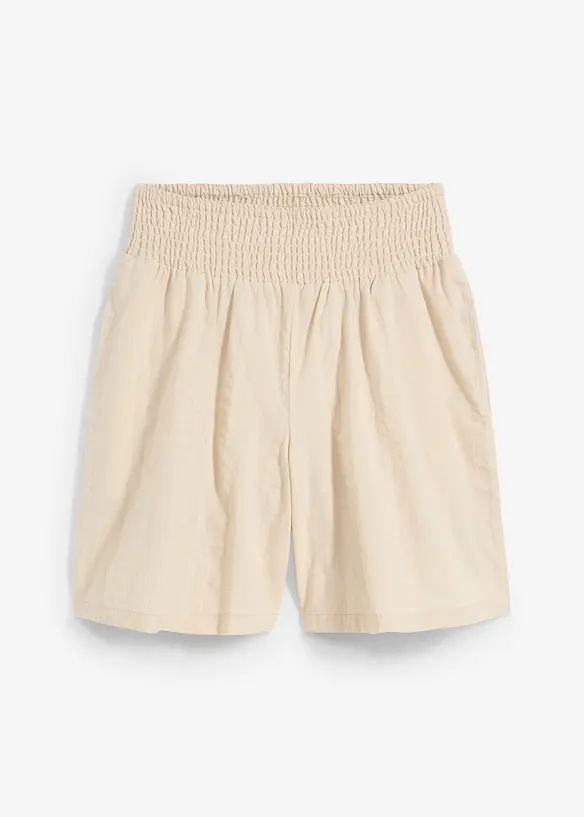 Dra på-shorts i bäckebölja av bomull, bonprix