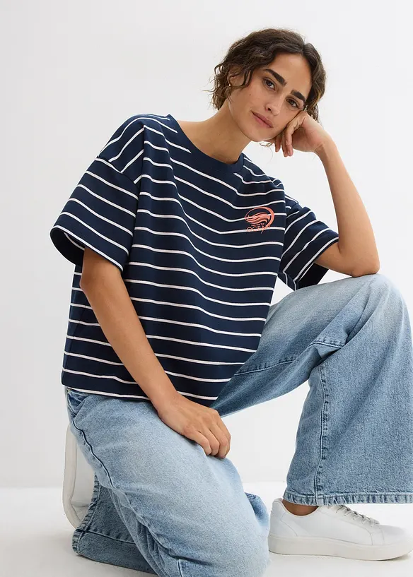 Sweatshirt i mjuk bomullsmix, bonprix