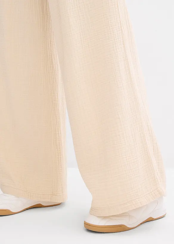 Palazzobyxa i muslin, bonprix