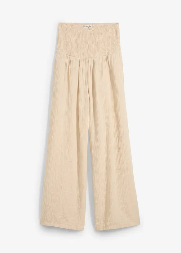Palazzobyxa i muslin, bonprix