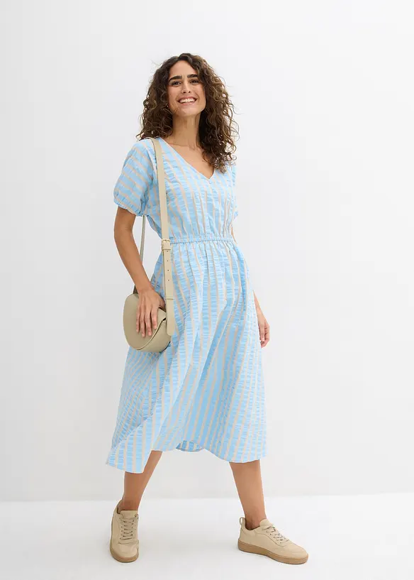 Klänning i ren bomull, bonprix