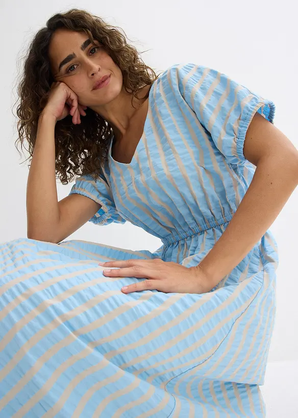 Klänning i ren bomull, bonprix