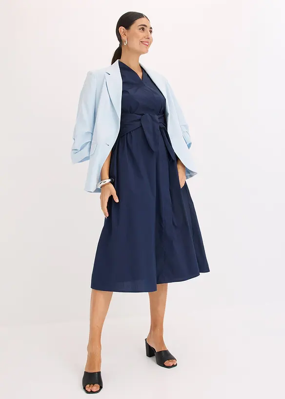 Klänning med knytdetalj, bonprix