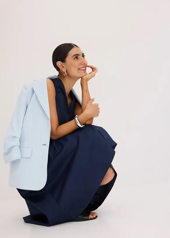 Klänning med knytdetalj, bonprix