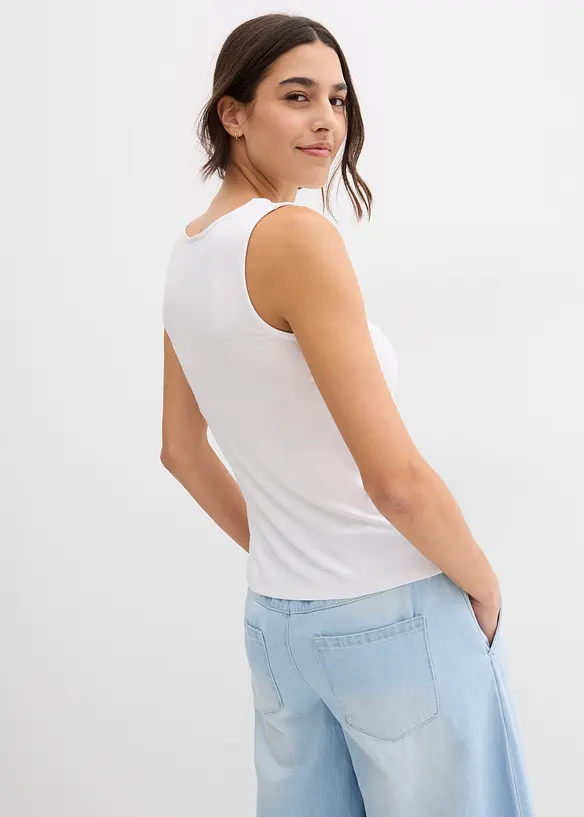 Linne i mjuk viskos (2-pack), bonprix