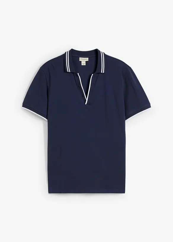 Pikétröja med V-ringning, bonprix