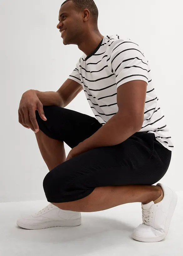Långa shorts i Loose Fit av luftig muslin, bonprix