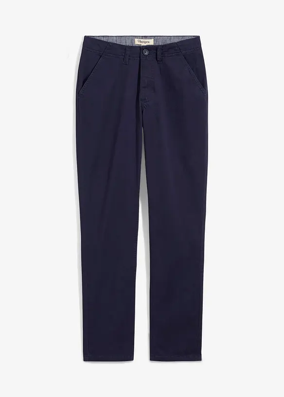 Stretchiga chinos med justerbar midja för barn, Slim Fit, bonprix