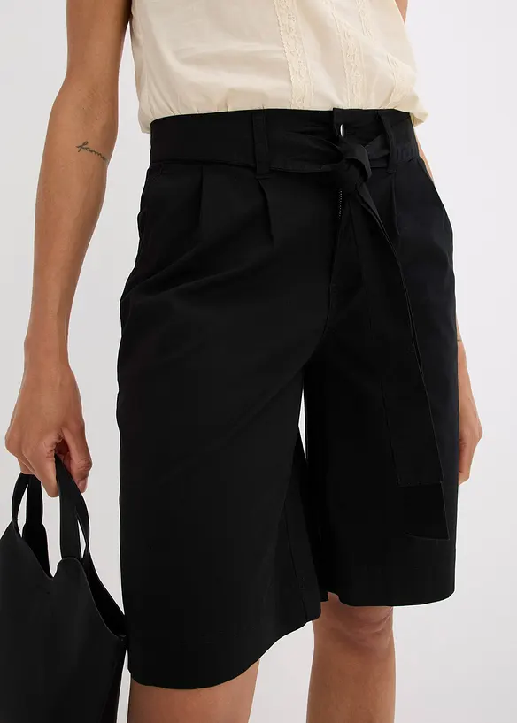 Twillshorts med knytskärp, bonprix