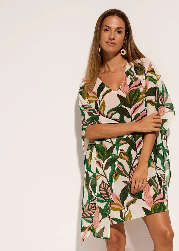 Strandtunika i chiffong, bonprix