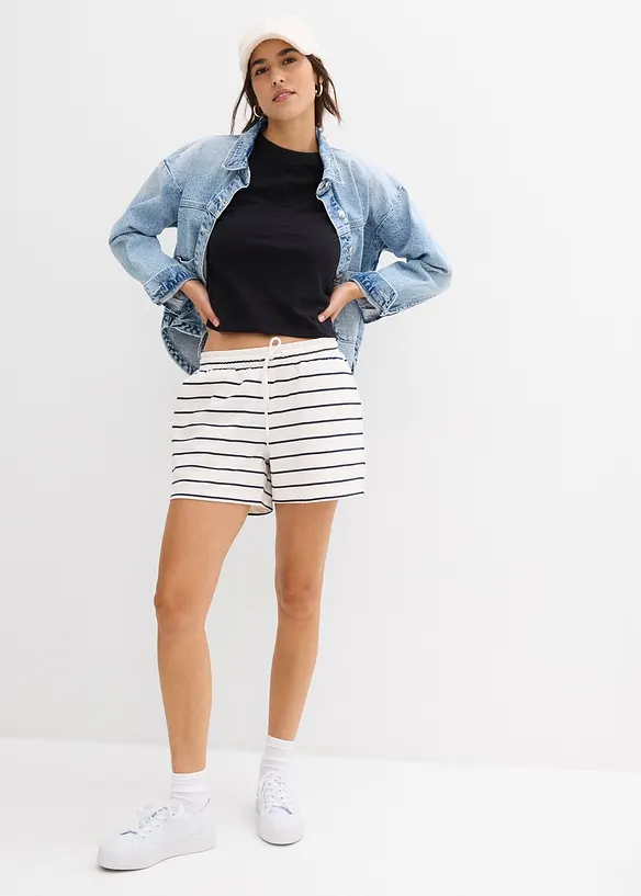 Sweatshorts i bomullsmix, bonprix