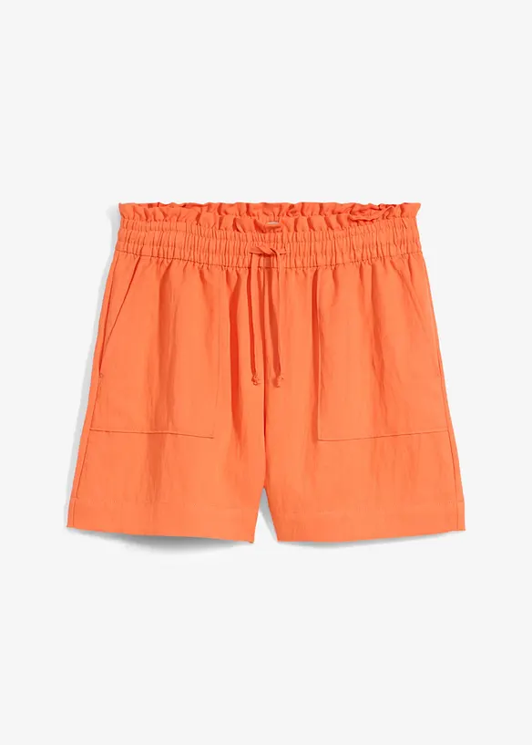 Paperbag-shorts i böljande lyocellmix, bonprix