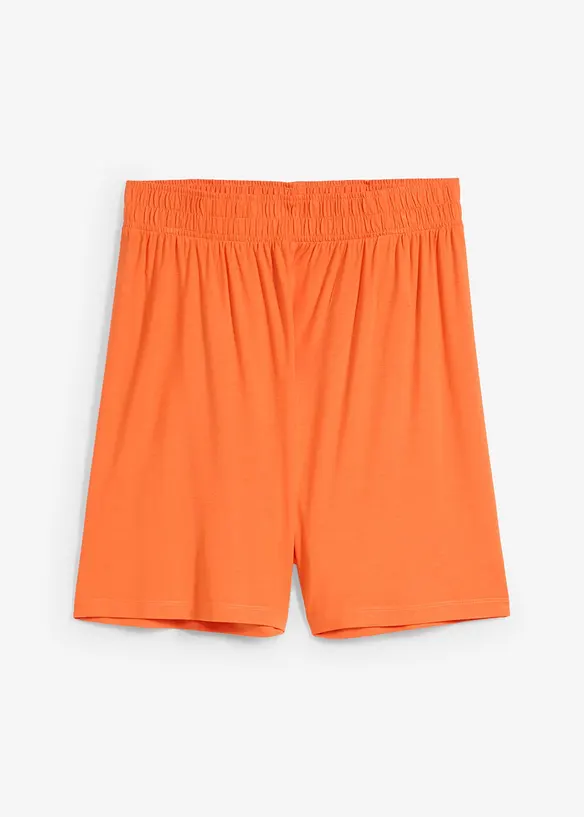 Dra på-shorts i mjuk viskosmix, bonprix