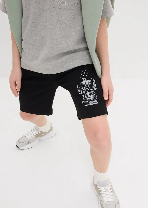 Jerseybermudas för barn med ekologisk bomull (2-pack), bonprix