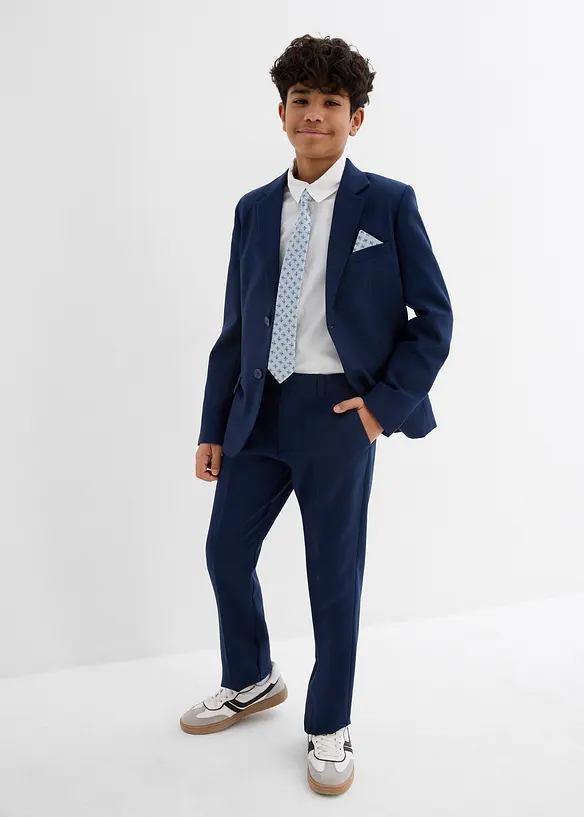 Kostym + skjorta + slips (4 delar), bonprix