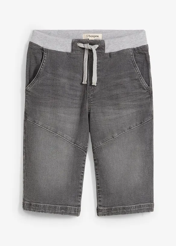 Stretchiga jeansshorts, normal passform, bonprix