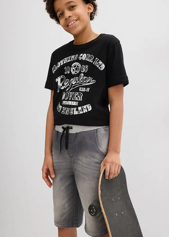 Mjuka jeansbermudas, Regular Fit, bonprix