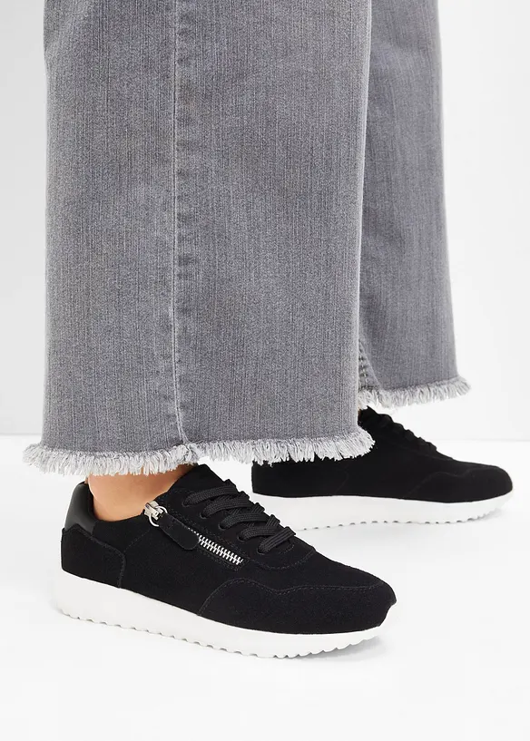 Sneakers i skinn, bonprix