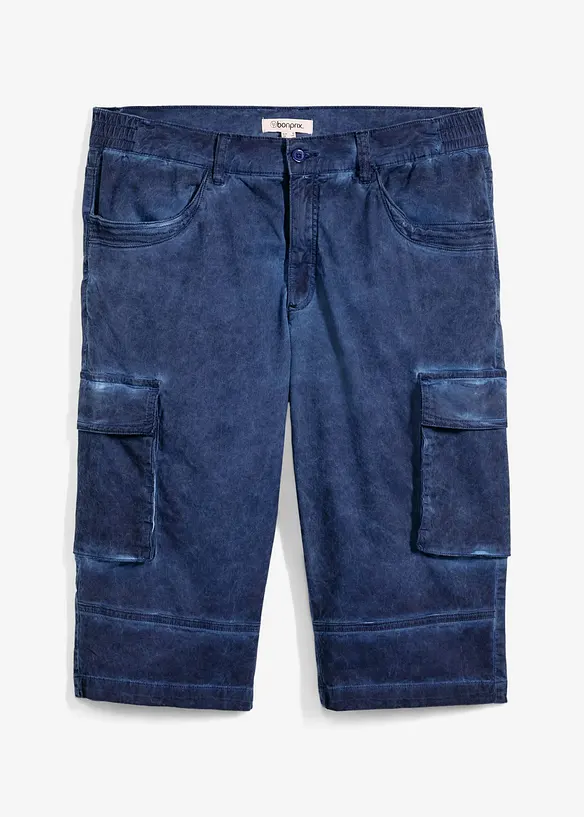 Stretchiga bermudas i cargomodell med bekvämt snitt, normal passform, bonprix