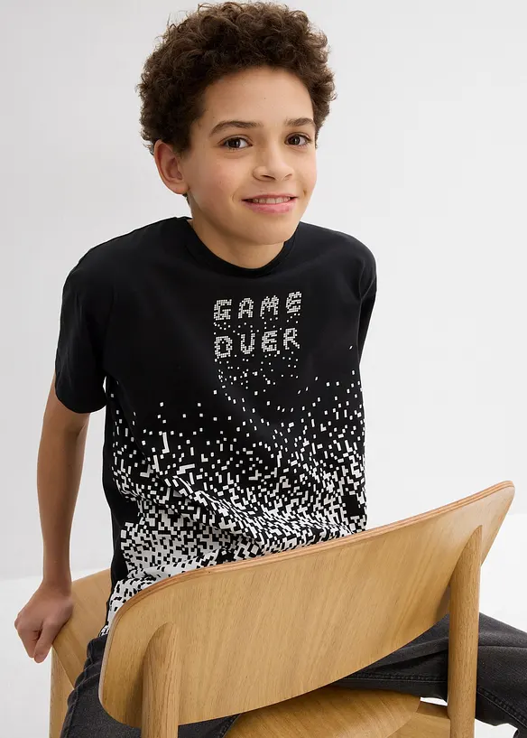 T-shirt för barn, ekologisk bomull, bonprix