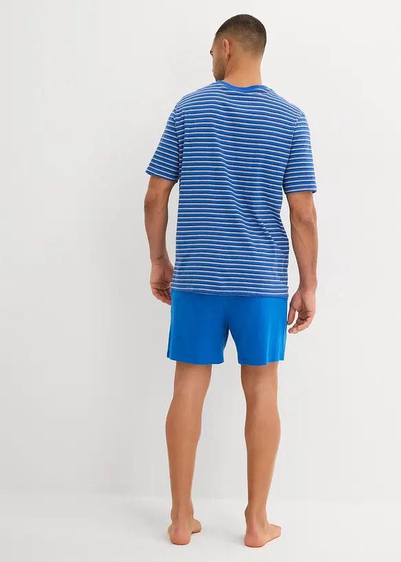 Pyjamas med shorts, V-ringning, bonprix