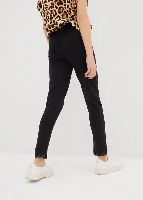 Leggings med spetsmuddar för barn (2-pack), bonprix
