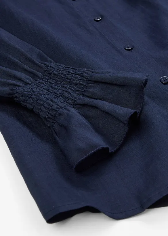 Skjortblus i rami, bonprix