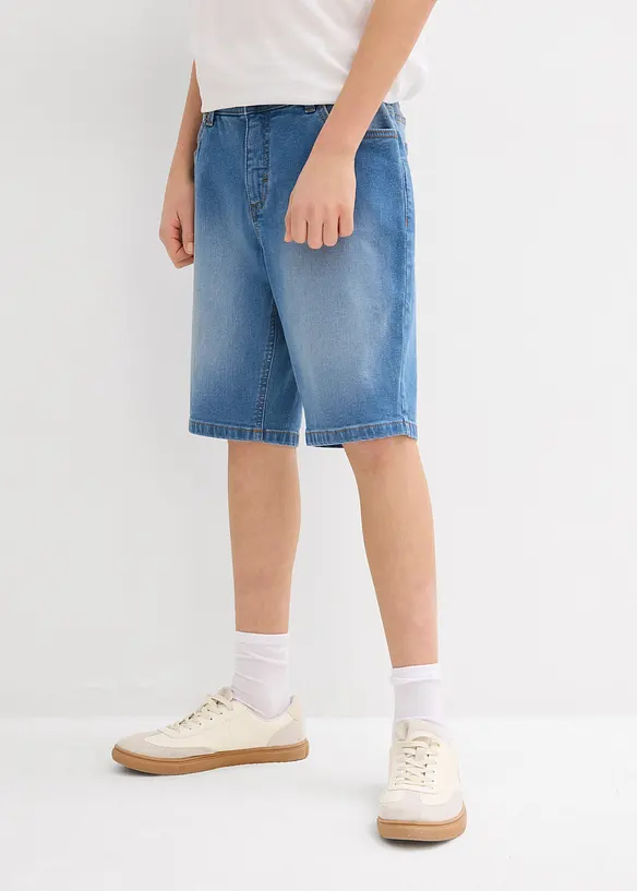 Stretchiga jeansshorts för barn (2-pack), Regular Fit, bonprix