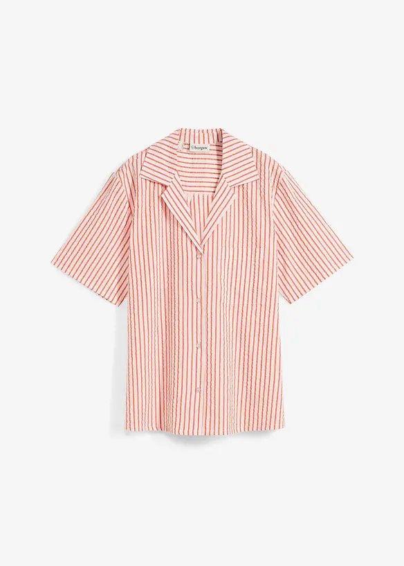 Skjortblus av ren bomull, bonprix
