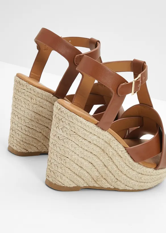 Sandalett med kilklack, bonprix